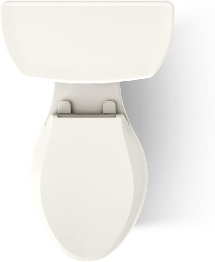 Kohler K-6393-RA-96 Highline Comfort Height Two-Piece Elongated Dual Toilet with Class Five Flush Technology and Right-Hand Trip Lever Biscuit