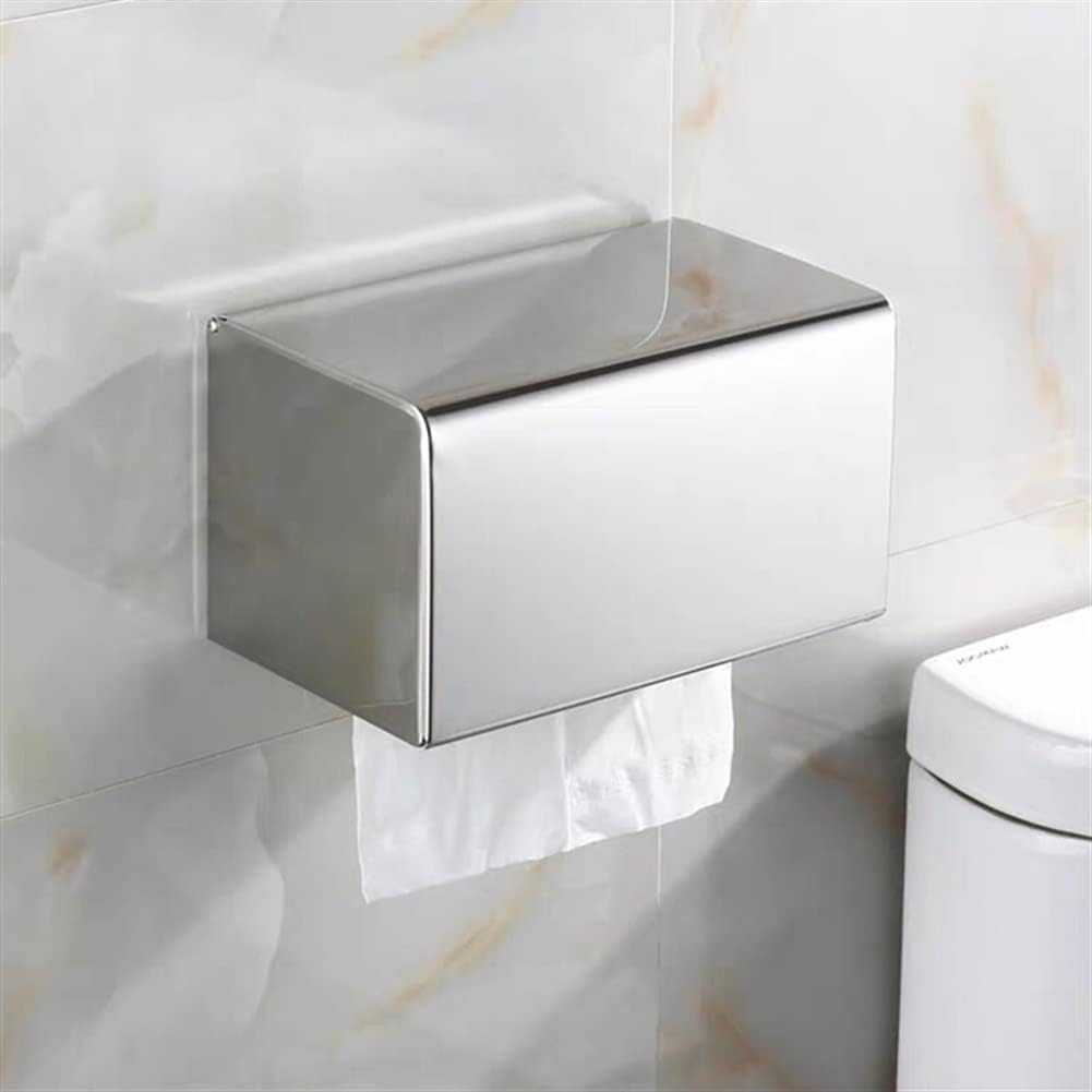 Elegant Gold Stainless Steel Toilet Paper Holder with Shelves, Mobile Phone Rack & Tissue Box - Stylish Chrome Finish Bathroom Accessories for Modern Bathrooms