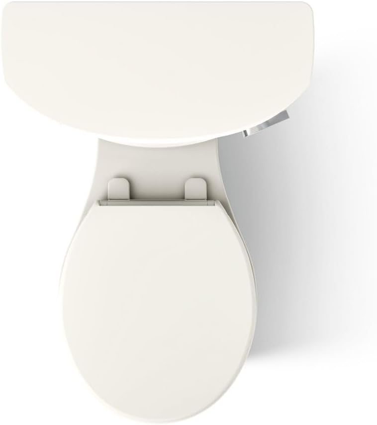 KOHLER Cimarron Comfort Height 2-piece 1.28 GPF Single Flush Round-Front Toilet in Biscuit, Seat Not Included