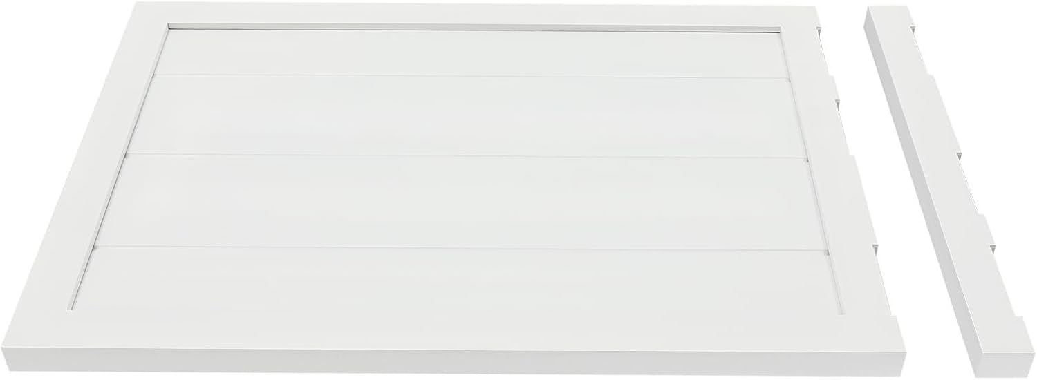 Swinging Door Cafe Doors,Solid Wood Swing Door Interior Saloon Half Partition Doors with 3 Hinges for House Kitchen Shop Entrance Pub Porch(35.4x35.4in-White)