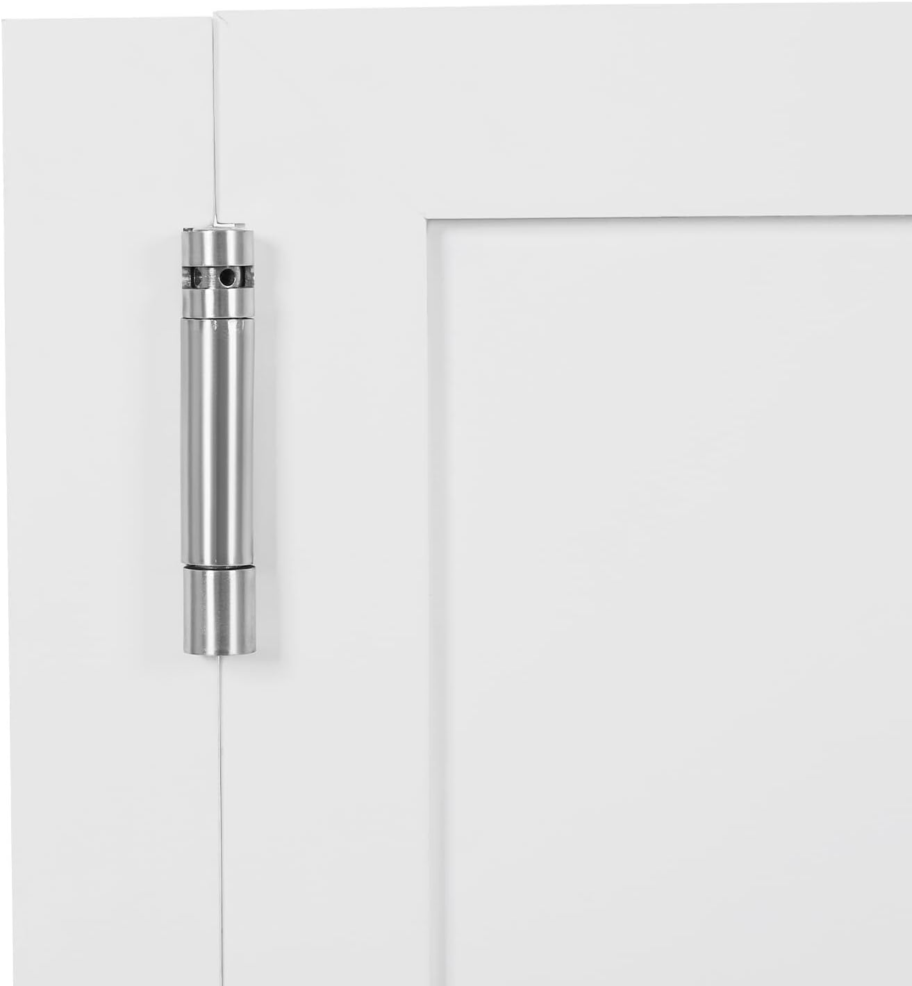 Cafe Swinging Doors,Wood Interior Saloon Half Partition Swing Door with 3 Hinges for House Kitchen Shop Entrance Pub Porch(27.6x35.4in-White-2)