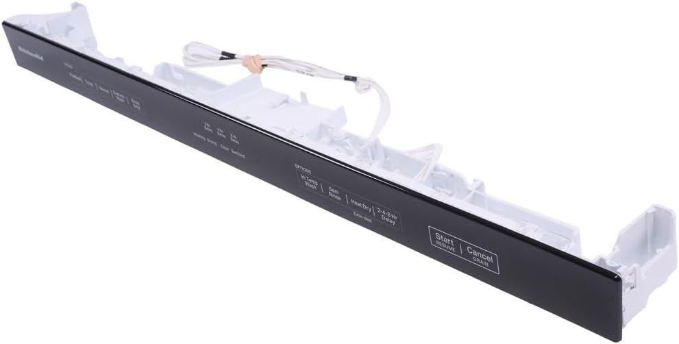 Whirlpool W11622490 OEM Dishwasher Control Panel, White