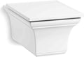 KOHLER 6918-0 Memoirs elongated dual-flush wall-hung toilet, White