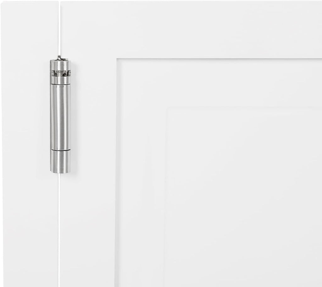 Swinging Doors Cafe Doors with 3 Hinges,Wood Swing Door Interior Saloon Half Partition Door for House Kitchen Shop Entrance Pub Porch(27.6x35.4in-White)