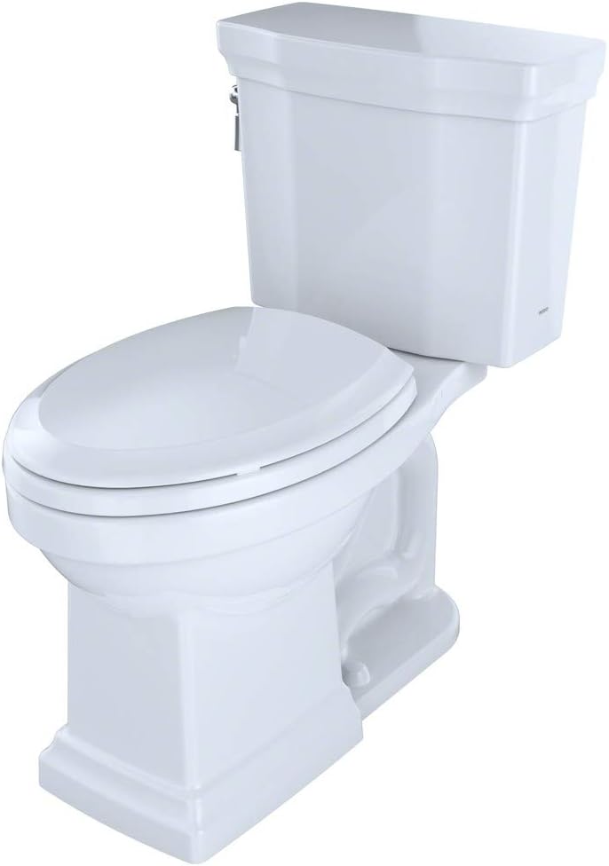 TOTO® Promenade® II 1G® Two-Piece Elongated 1.0 GPF Universal Height Toilet with CEFIONTECT, Cotton White - CST404CUFG#01