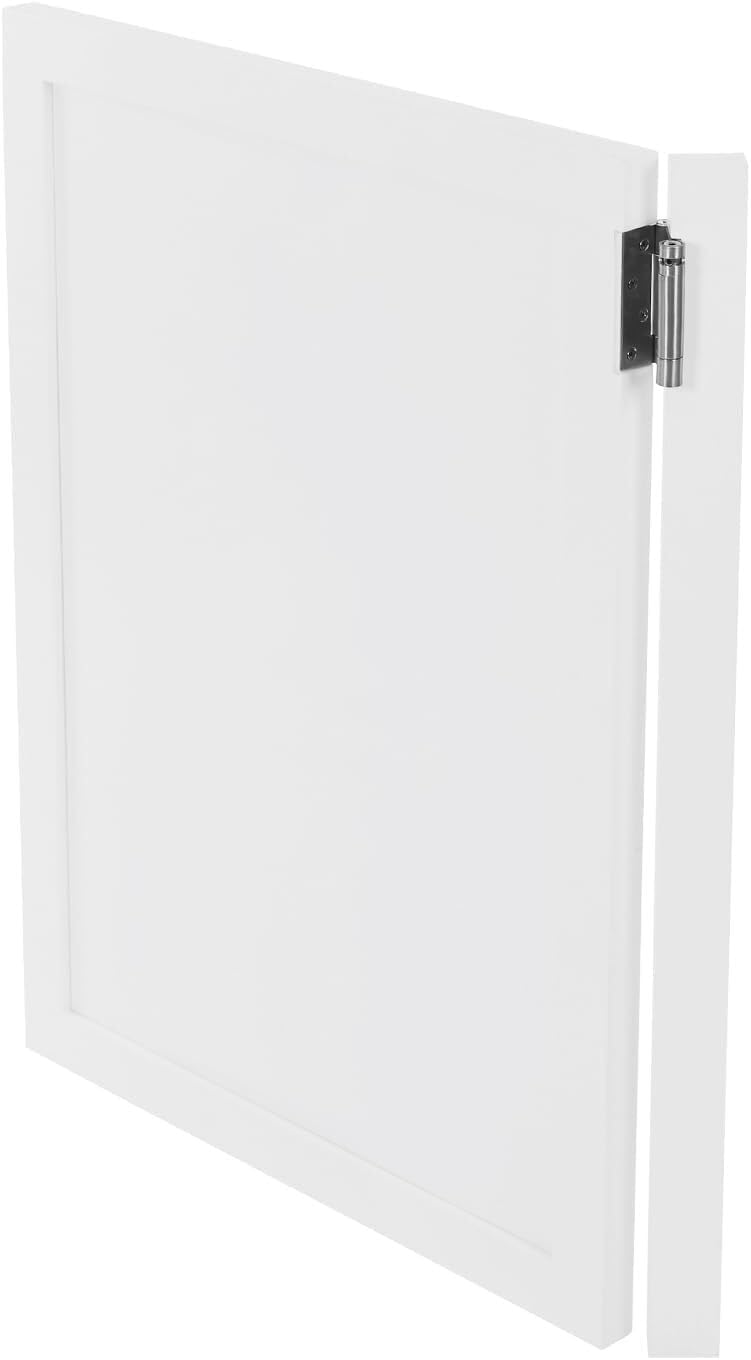 Swinging Doors Cafe Doors with 3 Hinges,Wood Swing Door Interior Saloon Half Partition Door for House Kitchen Shop Entrance Pub Porch(27.6x35.4in-White-2)