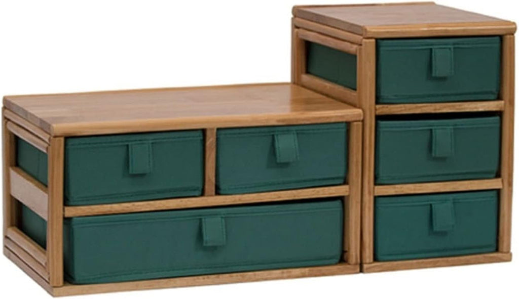 Jewelry Box Large Capacity Desktop Cosmetics Small Objects Dressing Table Storage Box Jewelry Box Sundries Cabinet Bathroom Rack Two Piece Set Jewelry case