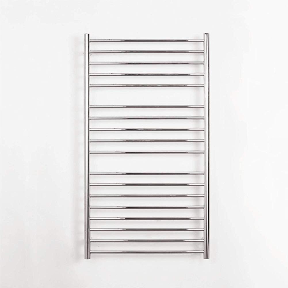 Simplicity Bath Towel Shelf Heated Towel Warmer Rack Chrome Drying Rack 8 Bars Bathroom Wall Mounted Towel Shelf Holder 150 w,