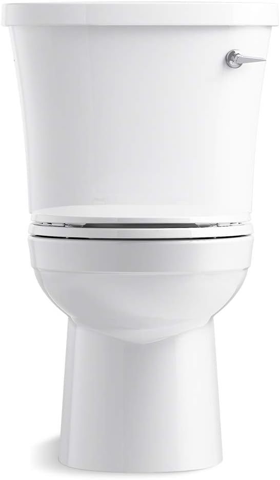 KOHLER Kingston™ Two-Piece Round-Front 1.28 Gpf Toilet with Left-Hand Trip Lever