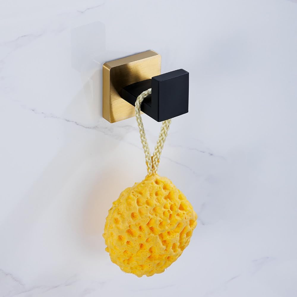 Black Gold Bathroom Hardware Set Wall Mount Stainless Steel Towel Bar Towel Ring Paper Holder Robe Hook Bathroom Accessories Set,BG,Towel Bar