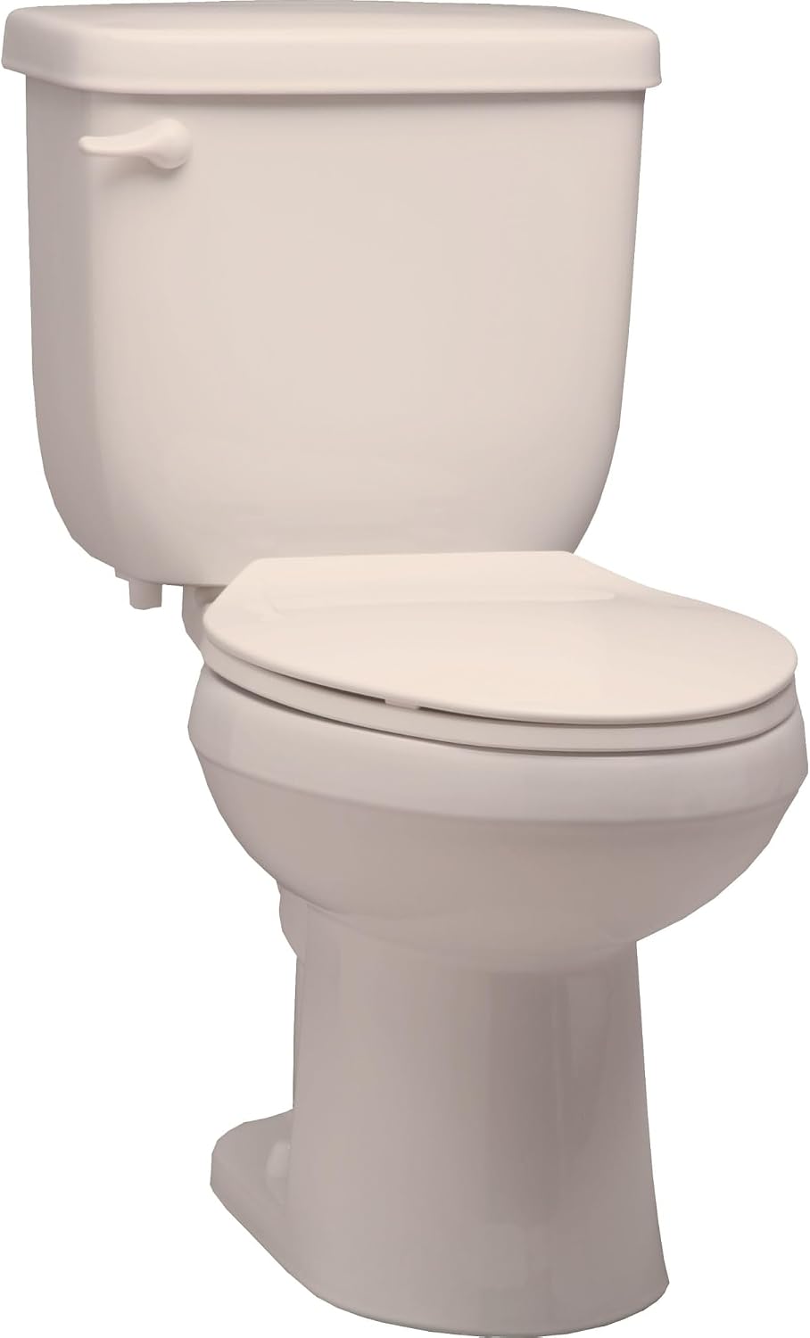 Jerritt 1.28 GPF Two Piece Elongated Chair Height Toilet with Left Hand Lever - Less Seat, ADA Compliant