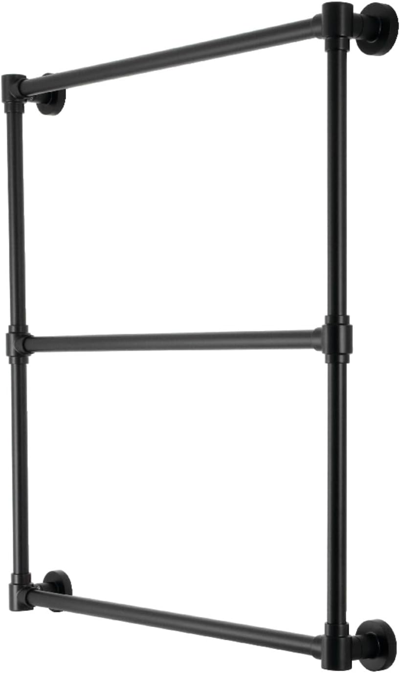 Kingston Brass DTM323030 Gallant 30 x 32-Inch Wall Mount -Towel Rack, Matte Black