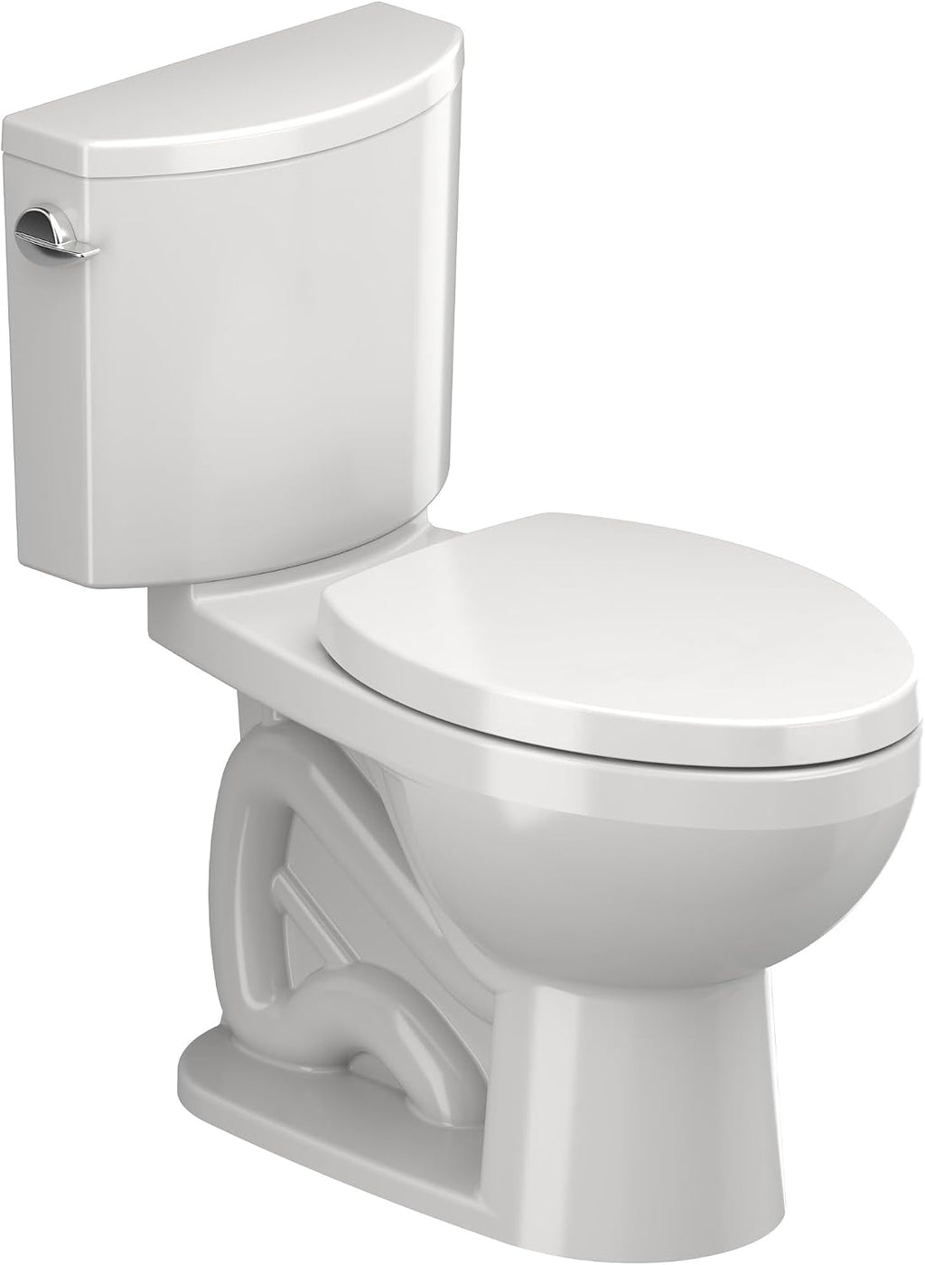 No.1 PRO Series 1.28 GPF Left Lever Single Flush Two Piece Toilet (with Seat) - White