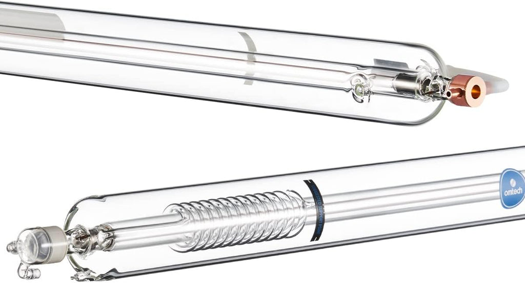 OMTech 100W CO2 Laser Tube for Laser Engraver & Cutter Machine, 1450mm 80mm Dia Laser Cutter Tube with Borosilicate Glass 10000hr MTTF, Laser Cutting Engraving Machine Replacement Tube for Wood Stone