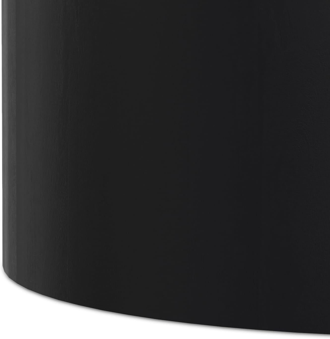SIMPLIHOME Millbury Drum Coffee Table - 36 inch Wide Solid Mango Wood Round Living Room Table in Black, Contemporary Cocktail Table for Family Room or Lounge with Large Surface, Assembled