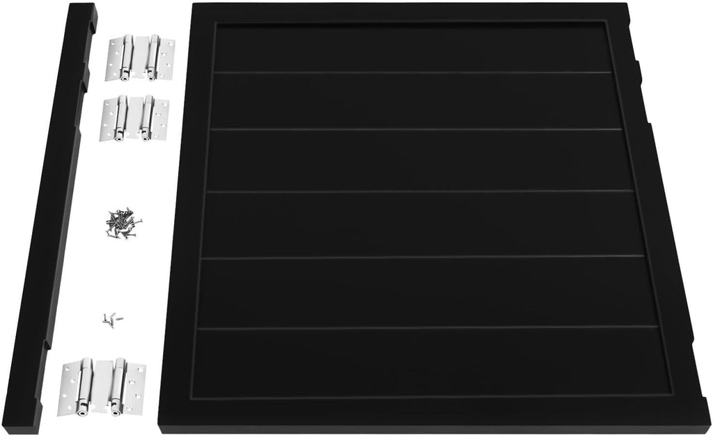 35.4x35.4in Cafe Doors,Swinging Door,Interior Saloon Door Includes Spring Hinges,180° Painted Finished Porch Entrance Swinging Doors for Kitchen Shop(Black)