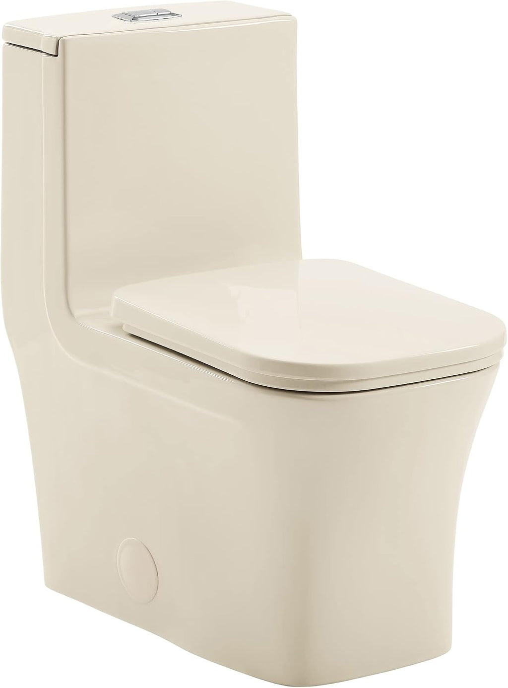 Swiss Madison Concorde One Piece Square Toilet Dual Flush 1.1/1.6 gpf in Bisque