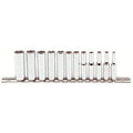 Proto - 1/4' Drive 12Piece Metric Deep Socket Set - 6 Pt. (J47202)