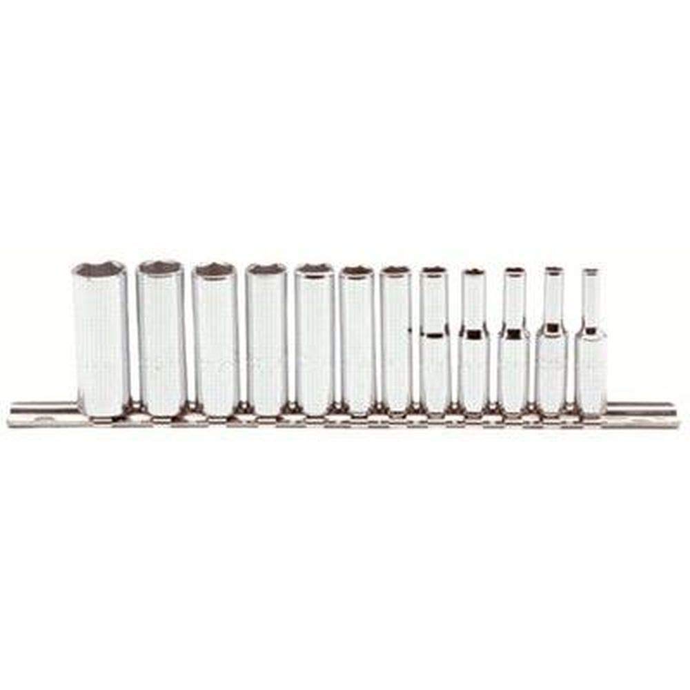 Proto - 1/4' Drive 12Piece Metric Deep Socket Set - 6 Pt. (J47202)