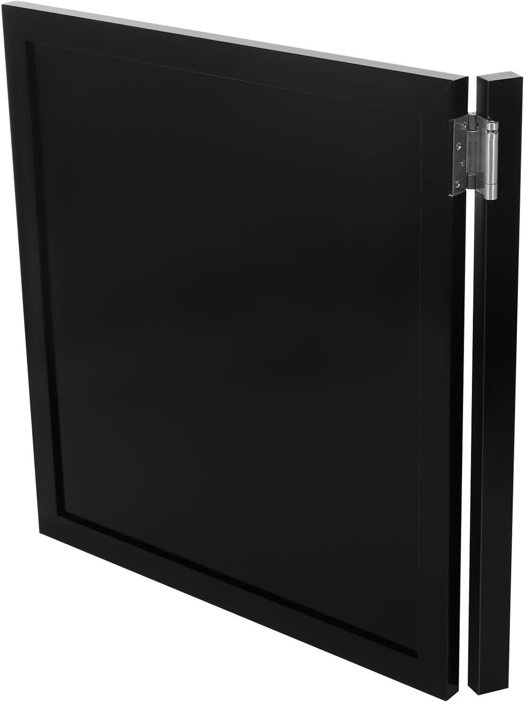 Swinging Door Cafe Doors,Solid Wood Swing Door Interior Saloon Half Partition Doors with 3 Hinges for House Kitchen Shop Entrance Pub Porch(35.4x35.4in-Black)
