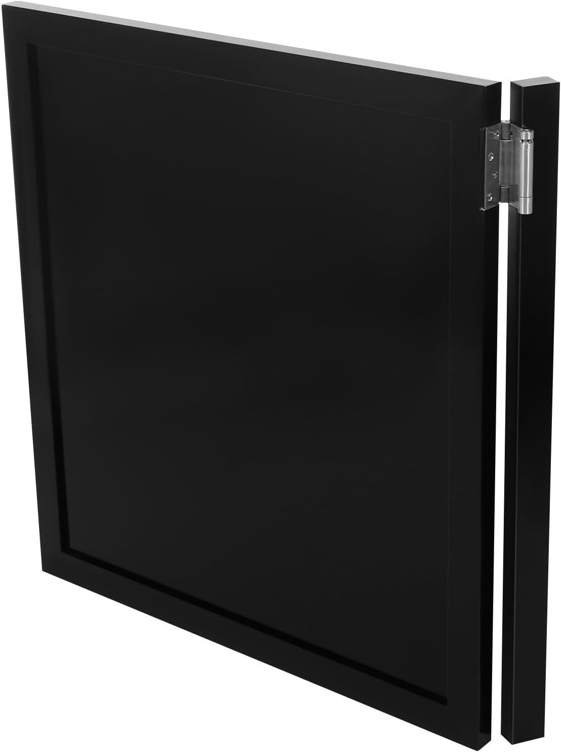 Swinging Door Cafe Doors,Solid Wood Swing Door Interior Saloon Half Partition Doors with 3 Hinges for House Kitchen Shop Entrance Pub Porch(35.4x35.4in-Black)