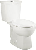 American Standard 2887518.020 H2Option Siphonic Dual Flush Normal Height Elongated Toilet with Liner, White, 2-Piece