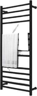 Heating Towel Rack Stainless Steel Bathroom Bathroom Rack 9006 Gold Black Heating Towel Bar(Black_220V)
