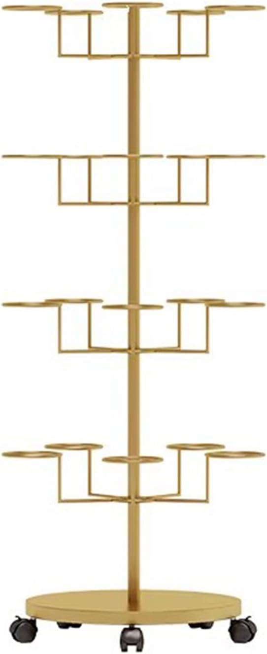 Hat Rack Display Stand Hat Display Rack Rotating Floor-standing Hat Stand Adjustable Hat Headwear Rack Baseball Cap Organizer with Wheels Metal Hat Storage Holders