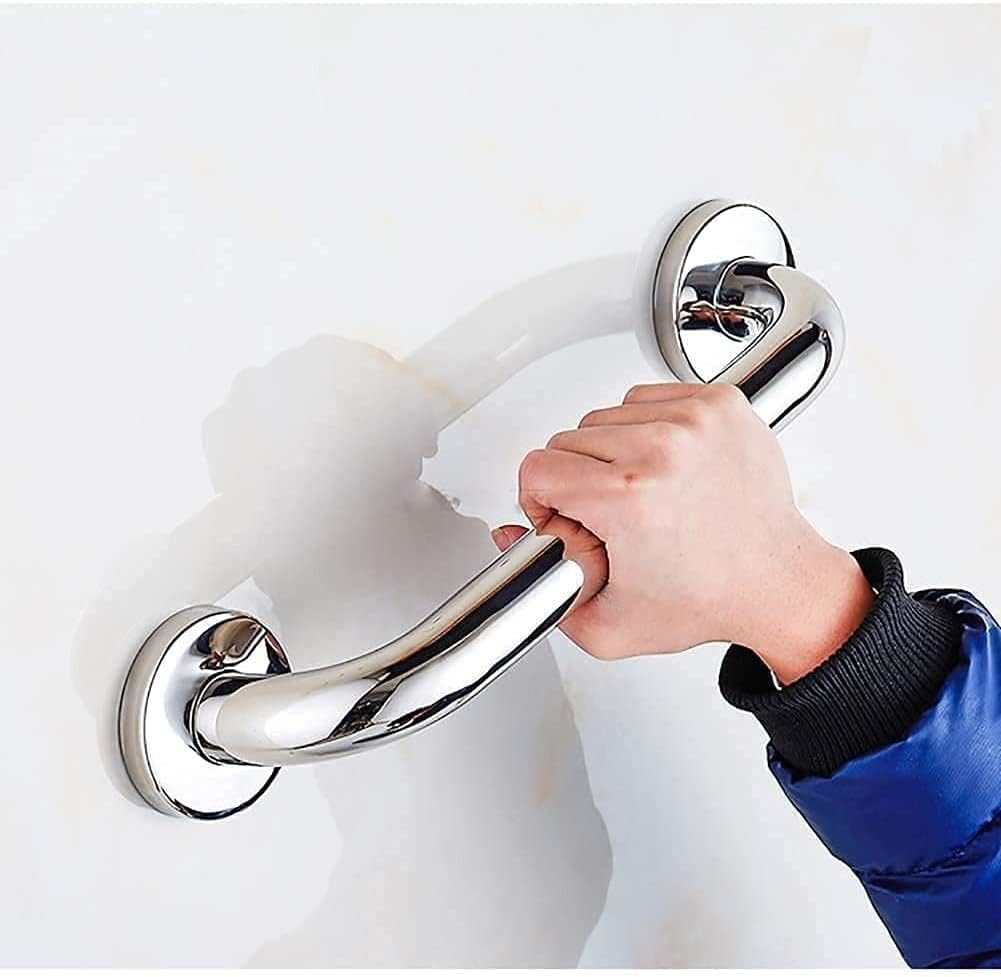 Shower Handles Bathroom Handrail Shower Catch Rail of Leadsturdy Shower Security Catch Bar for Bathtub Polished Chrome Catch Bars (38Cm) ()
