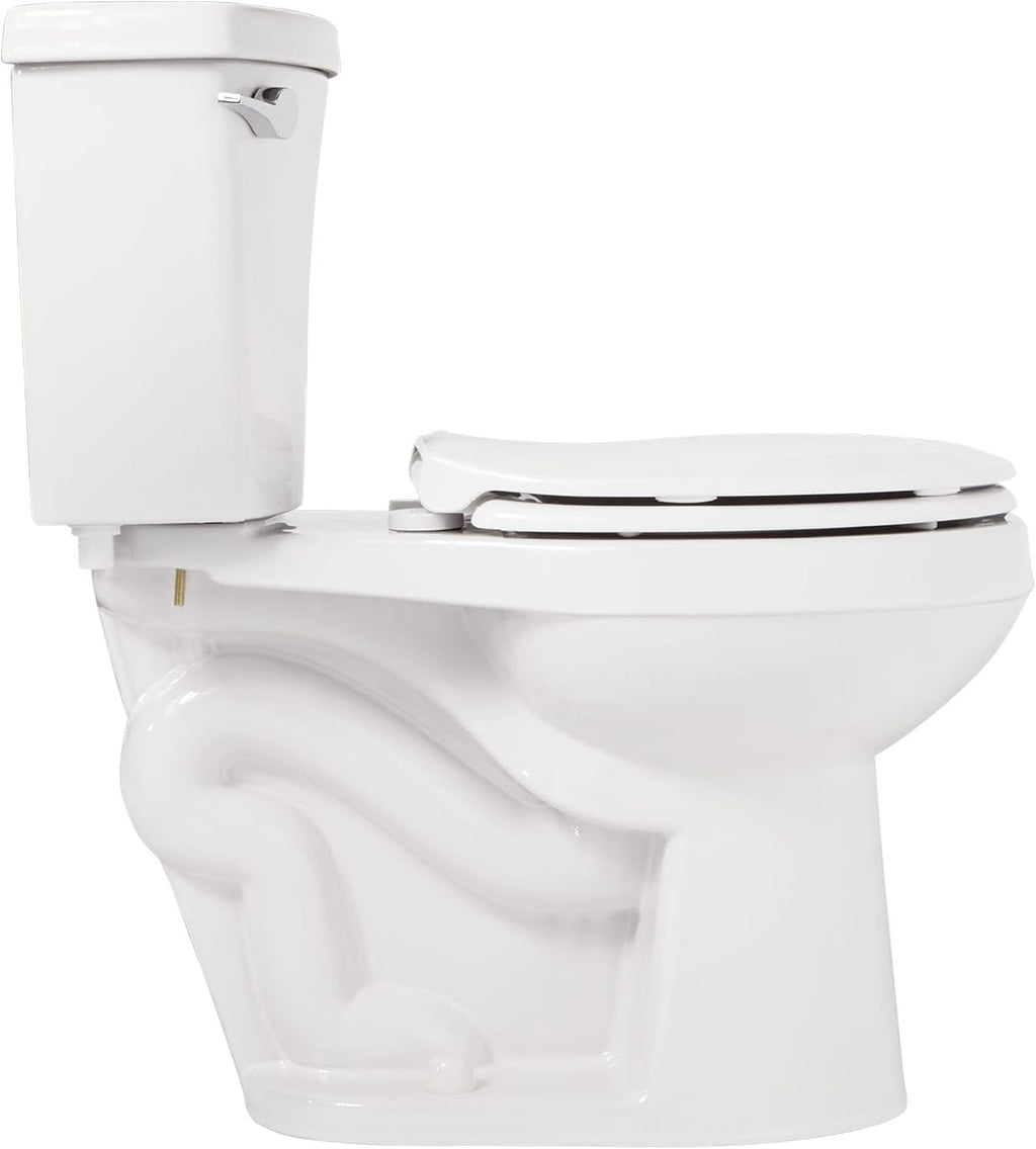 Bradenton 1.28 GPF Two Piece Round Toilet with 12' Rough-In and Left Hand Lever - Seat Included