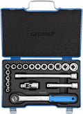 GEDORE 19 JMU-3 Socket Set 1/2' 19 pcs hex 8-24 mm