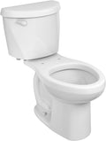 American Standard 250AA104.020 Colony 3 Two-Piece Toilet, Elongated Front, Chair Height, White, 1.28 gpf