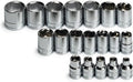SK Tools USA 3/8' Drive, 19 Piece, 6 Point, Standard, Metric, Chrome Socket Set: 6MM - 24MM | 3919