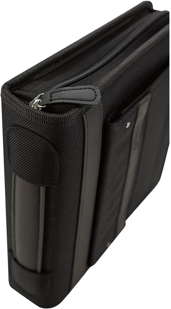 FranklinCovey - Friday Ring-Bound Binder for FranklinCovey Planners | Nylon - Zipper Binder with Handles (Classic, Black)