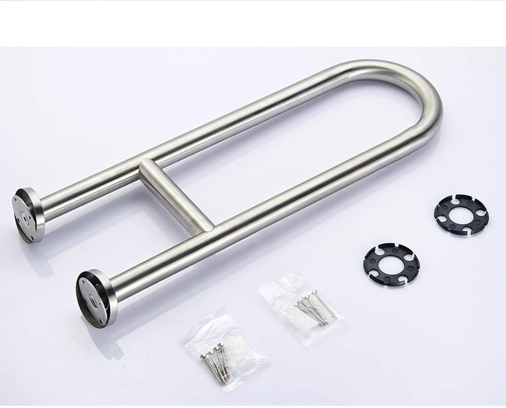 Toilet Frame Bathroom Toilet Grab Handles U-Shaped Grab Bars for Toilet and Bathrooms Brushed Nickel, Polished Chrome Support Handrail for Showers, an