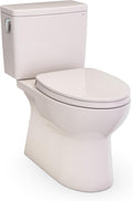 TOTO® Glaston™ 1G® Two-Piece Elongated 1.0 GPF WASHLET®+ and Auto Flush Ready Universal Height Toilet with CEFIONTECT® and SS124 SoftClose® Seat, Bone - MS472124CUFG#03