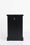 Jofran Farmhouse Craftsman End Table with Charging Station – Narrow Night Stands with USB Charging Port – Space-Saving Design for Bedroom, Living Room, or Entryway, Antique Black