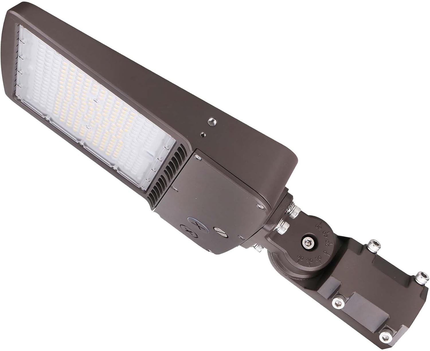 480V 150W LED Parking Lot Light, 21000LM (140lm/w) 5000K LED Shoebox Street Light (600W HID/HPS Equiv.), Slip Fitter Mount, Dimmable Outdoor Commercial Area Lighting, IP65 AC277-480V