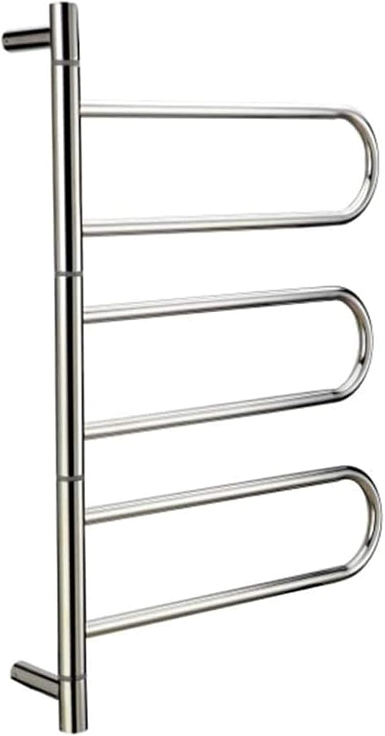 Towel Warmer Heated Towel Rail Rails Electric Rack for Bathroom, Heater, Wall Mounted, Let Towels are No Longer Cold, Brushed Nickel