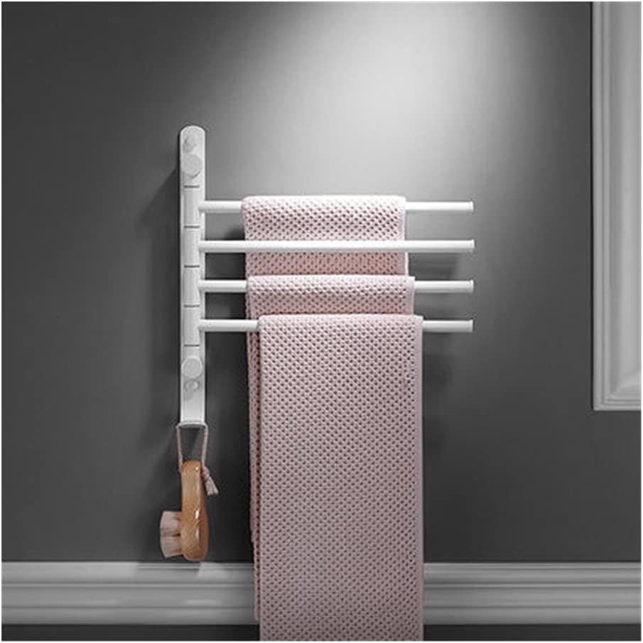 LSLYTQ Towel Rail Rack Bath Hardware Brass Foldable Movable Rotatable Towel Bar/Holder/Rack, Bathroom Wall Mounted 3 Bar Brushed Gold/Black/White Towel Bar for Bathroom Kitchen
