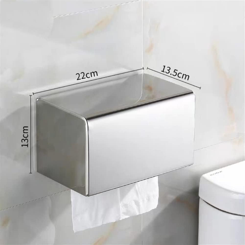 Elegant Gold Stainless Steel Toilet Paper Holder with Shelves, Mobile Phone Rack & Tissue Box - Stylish Chrome Finish Bathroom Accessories for Modern Bathrooms