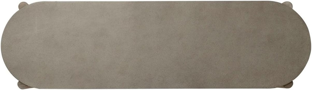 Liberty Furniture Affinity Sofa Table for Living Room - Dusty Taupe Faux Concrete Tops