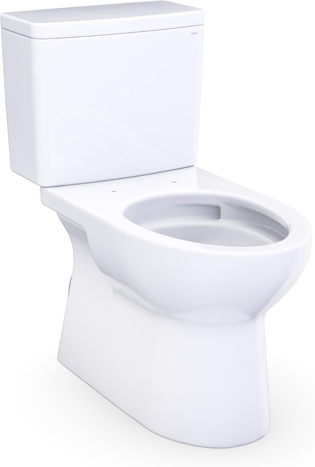TOTO® Glaston™ 1G® Two-Piece Elongated 1.0 GPF Universal Height Toilet with Right-Hand Trip Lever and CEFIONTECT®, Cotton White - CST472CUFRG#01