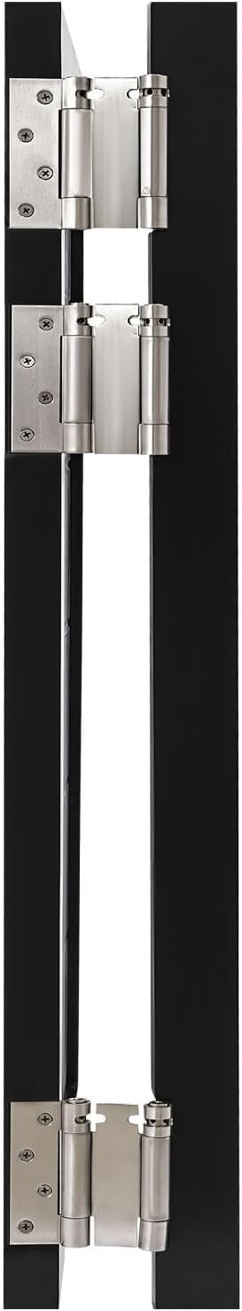 Swinging Cafe Door,Pine Wood Saloon Door Includes Hinges, Single Half Doors for Kitchen Shop Entrance Partition Pub(Black,23.6x35.4in)