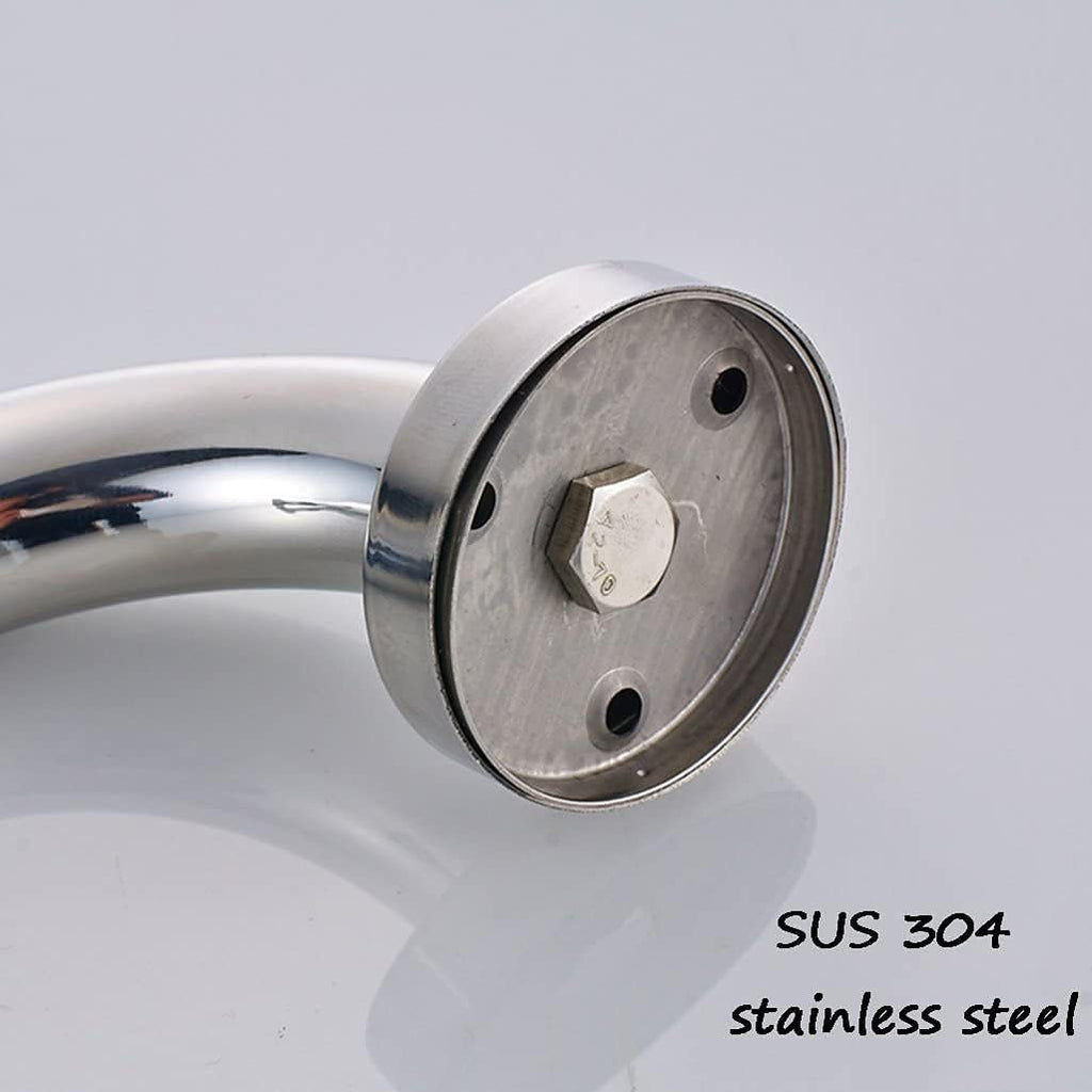 Universal Towel Rack, Bathroom Grab bar, Mirrored Shower Polished Chrome Toilet Safety Support bar