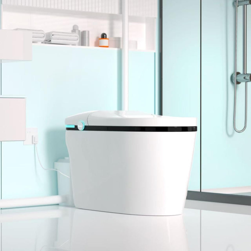 SouNor 750W Macerating Upflush Smart Toilet with Pump System for Basement,Toilets with Bidet 3-Water-inlet [ADA Tall], [Dual Flush] for Sink, Toilet, Bathtub, [750 Watt]