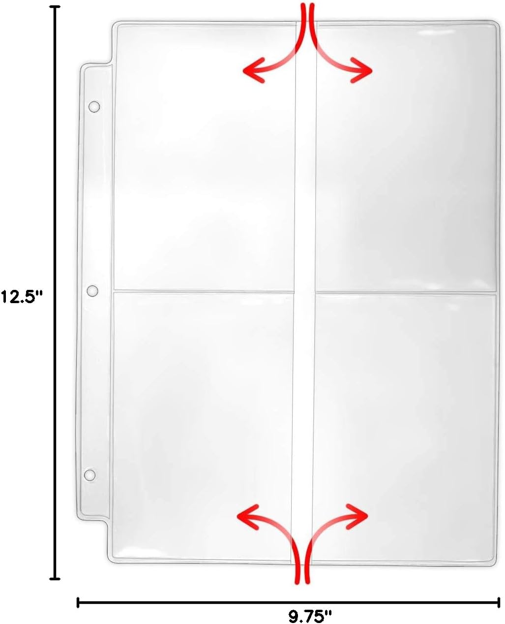 StoreSMART Seed Packet Binder Page - 4 Pockets per Page. 500-Pack. VP201-SEED-500