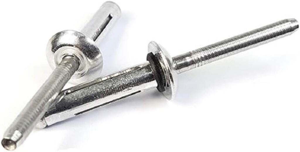 Aluminum Tri-Fold Recessed Crown Dome Head Pop Rivets with Sealing Washer #8-8 x 1/2' QTY 250