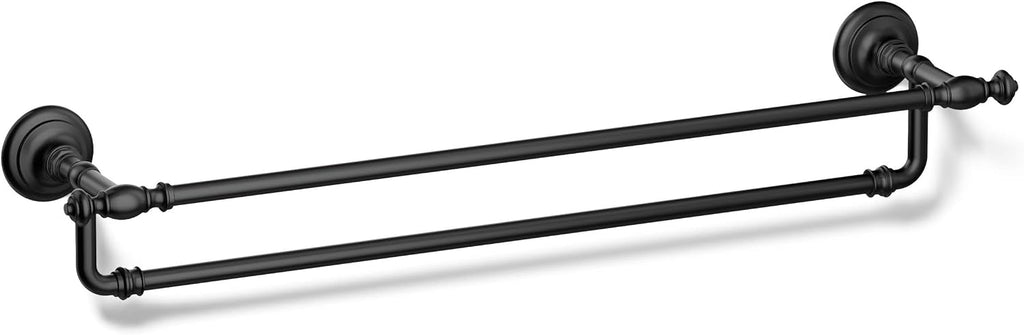 Kohler 72570-BL Artifacts® 24' Double Towel bar, Matte Black