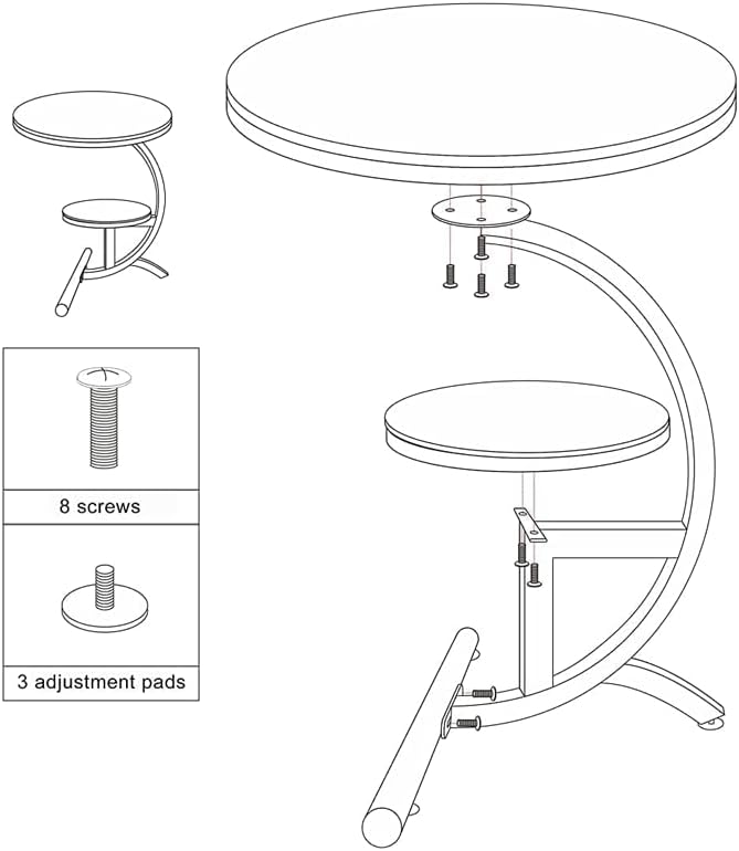 Luxury Marble End Table Decor & More Round Coffee Table with Storage Shelf for Home & Living Room |Gold Coffee Table|Outdoor & Indoor Furniture(Color : Gold+White, Size : Double Layer)